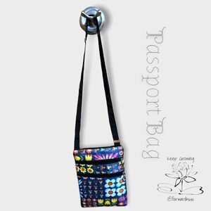 Unbranded Floral Crossbody - Passport Style Bag